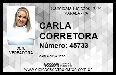 Candidato CARLA CORRETORA 2024 - MARABÁ - Eleições