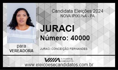 Candidato JURACI 2024 - NOVA IPIXUNA - Eleições