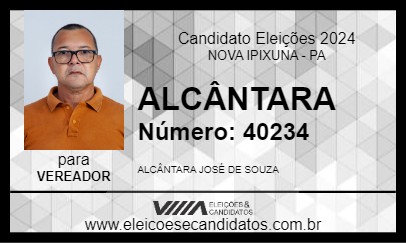 Candidato ALCÂNTARA 2024 - NOVA IPIXUNA - Eleições