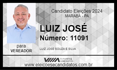 Candidato LUIZ JOSÉ 2024 - MARABÁ - Eleições