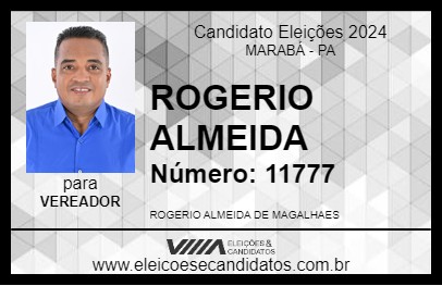 Candidato ROGERIO ALMEIDA 2024 - MARABÁ - Eleições