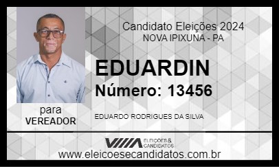 Candidato EDUARDIN 2024 - NOVA IPIXUNA - Eleições