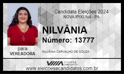 Candidato NILVÂNIA 2024 - NOVA IPIXUNA - Eleições