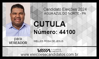 Candidato CUTULA 2024 - ÁGUA AZUL DO NORTE - Eleições