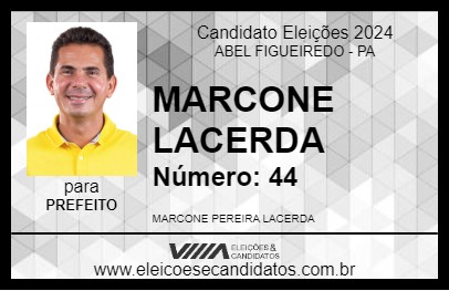 Candidato MARCONE LACERDA 2024 - ABEL FIGUEIREDO - Eleições