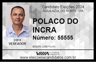 Candidato POLACO 2024 - ÁGUA AZUL DO NORTE - Eleições