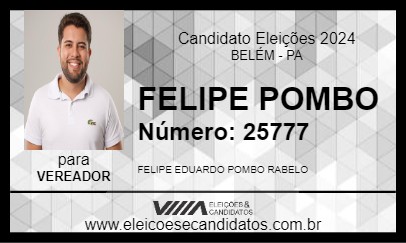 Candidato FELIPE POMBO 2024 - BELÉM - Eleições