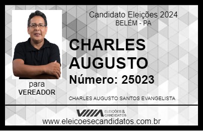 Candidato CHARLES AUGUSTO 2024 - BELÉM - Eleições