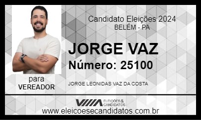 Candidato JORGE VAZ 2024 - BELÉM - Eleições