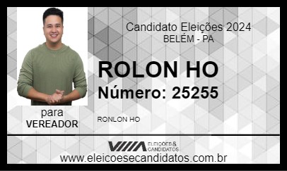 Candidato ROLON HO 2024 - BELÉM - Eleições