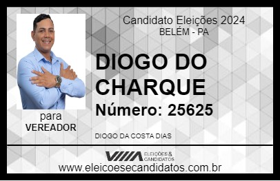 Candidato DIOGO DO CHARQUE 2024 - BELÉM - Eleições