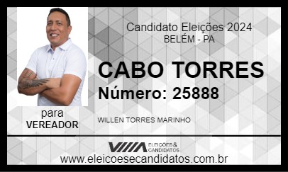 Candidato CABO TORRES 2024 - BELÉM - Eleições