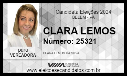 Candidato CLARA LEMOS 2024 - BELÉM - Eleições