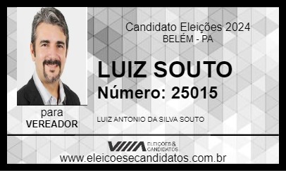 Candidato LULA SOUTO COLETIVO LUTA BELÉM 2024 - BELÉM - Eleições