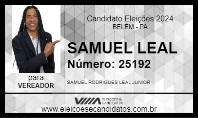 Candidato SAMUEL LEAL 2024 - BELÉM - Eleições