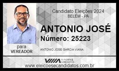 Candidato ANTONIO JOSÉ 2024 - BELÉM - Eleições