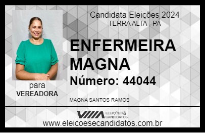 Candidato ENFERMEIRA MAGNA 2024 - TERRA ALTA - Eleições