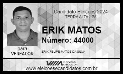 Candidato ERIK MATOS 2024 - TERRA ALTA - Eleições