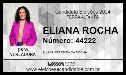 Candidato ELIANA ROCHA 2024 - TERRA ALTA - Eleições