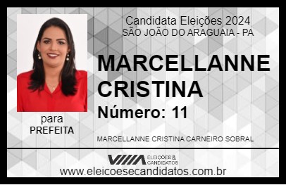 Candidato MARCELLANNE CRISTINA 2024 - SÃO JOÃO DO ARAGUAIA - Eleições