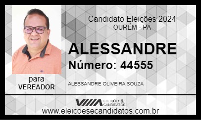 Candidato ALESSANDRE 2024 - OURÉM - Eleições