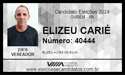 Candidato ELIZEU CARIÉ 2024 - OURÉM - Eleições