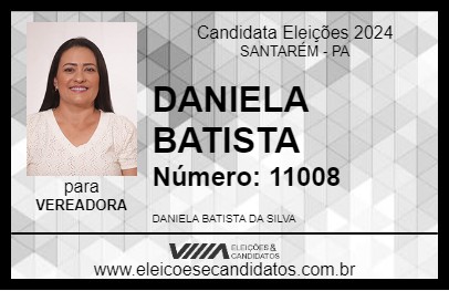 Candidato DANIELA BATISTA 2024 - SANTARÉM - Eleições