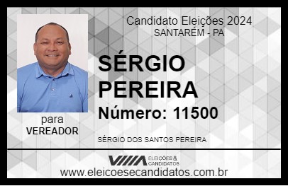 Candidato SÉRGIO PEREIRA 2024 - SANTARÉM - Eleições