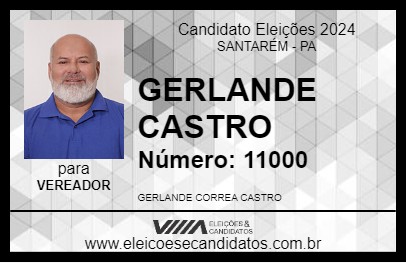 Candidato GERLANDE CASTRO 2024 - SANTARÉM - Eleições