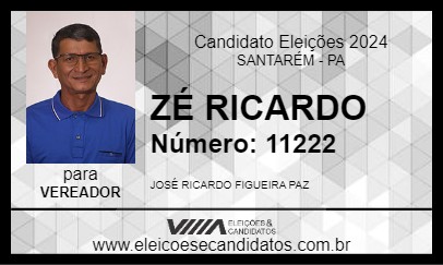 Candidato ZÉ RICARDO 2024 - SANTARÉM - Eleições