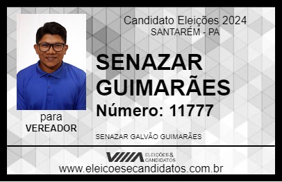 Candidato SENAZAR GUIMARÃES 2024 - SANTARÉM - Eleições