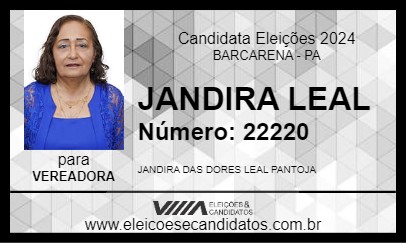 Candidato JANDIRA LEAL 2024 - BARCARENA - Eleições