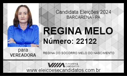 Candidato REGINA MELO 2024 - BARCARENA - Eleições