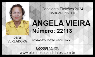 Candidato ANGELA VIEIRA 2024 - BARCARENA - Eleições