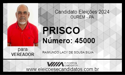 Candidato PRISCO 2024 - OURÉM - Eleições