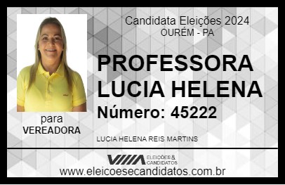 Candidato PROFESSORA LUCIA HELENA 2024 - OURÉM - Eleições