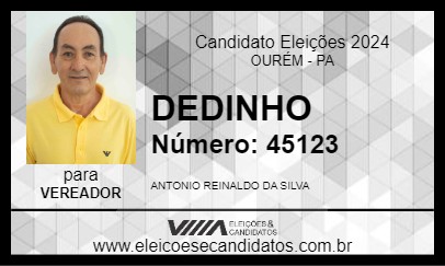 Candidato DEDINHO 2024 - OURÉM - Eleições