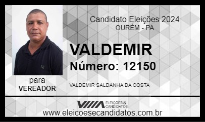 Candidato VALDEMIR 2024 - OURÉM - Eleições