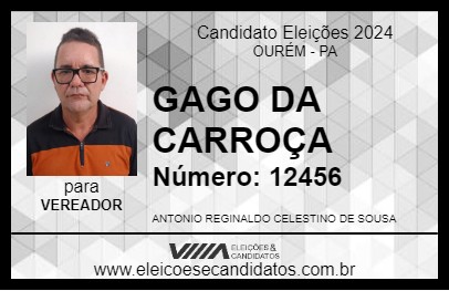 Candidato GAGO DA CARROÇA 2024 - OURÉM - Eleições