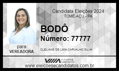 Candidato BODÔ 2024 - TOMÉ-AÇU - Eleições