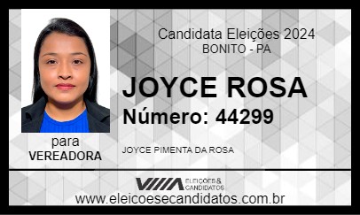 Candidato JOYCE ROSA 2024 - BONITO - Eleições