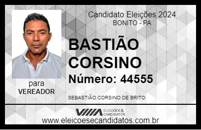 Candidato BASTIÃO CORSINO 2024 - BONITO - Eleições