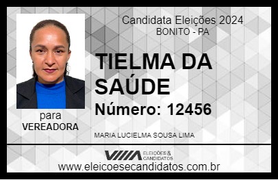 Candidato TIELMA DA SAÚDE 2024 - BONITO - Eleições