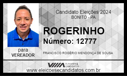 Candidato ROGERINHO 2024 - BONITO - Eleições