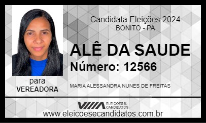 Candidato ALÊ DA SAUDE 2024 - BONITO - Eleições