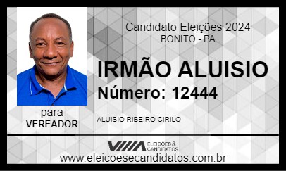 Candidato IRMÃO ALUISIO 2024 - BONITO - Eleições