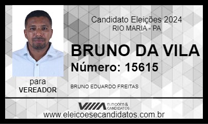 Candidato BRUNO DA VILA 2024 - RIO MARIA - Eleições