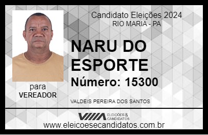 Candidato NARU DO ESPORTE 2024 - RIO MARIA - Eleições