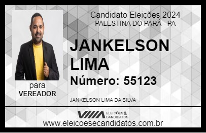 Candidato JANKELSON LIMA 2024 - PALESTINA DO PARÁ - Eleições