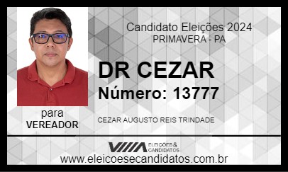 Candidato DR CEZAR 2024 - PRIMAVERA - Eleições